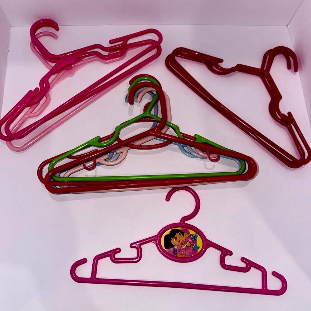 Kids Mixed Hangers Bundle Dora Closet Organizer Lot (19)